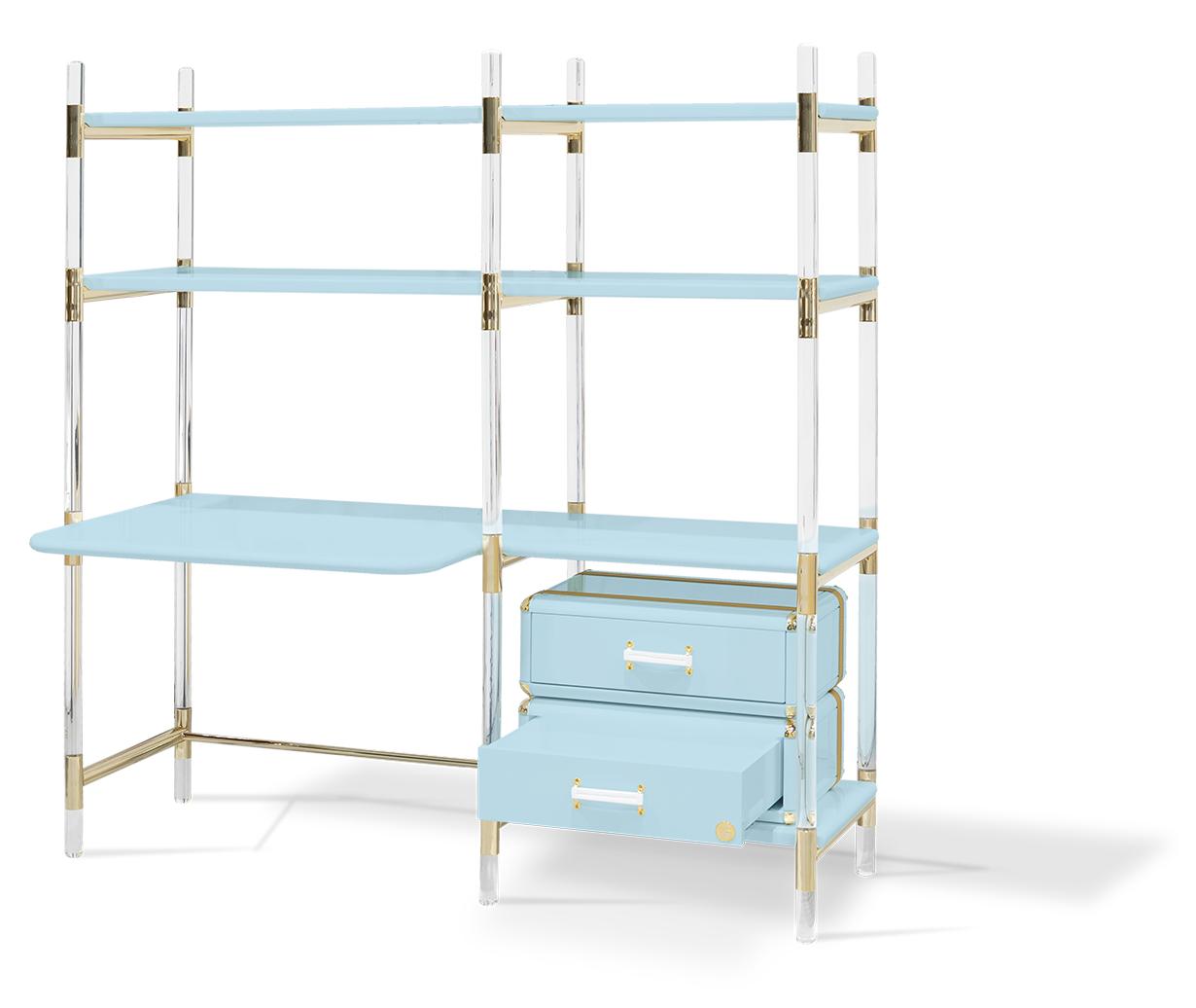 Jigsaw Puzzle blauwe kinderboekenkast