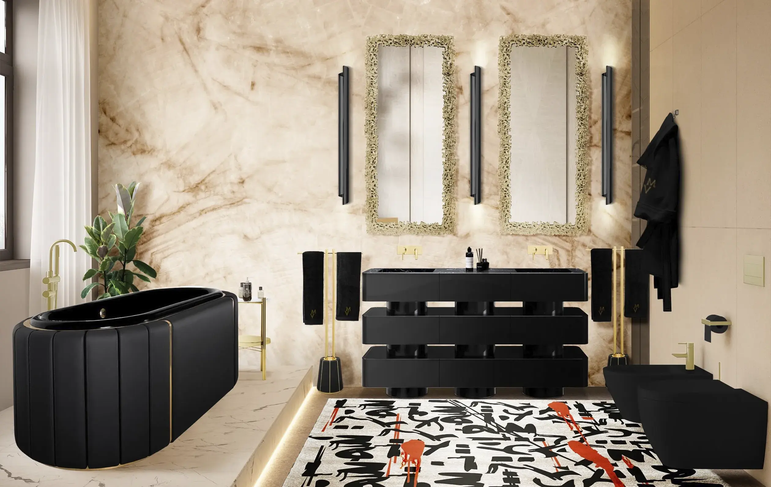 Regal Soak zwarte badkuip