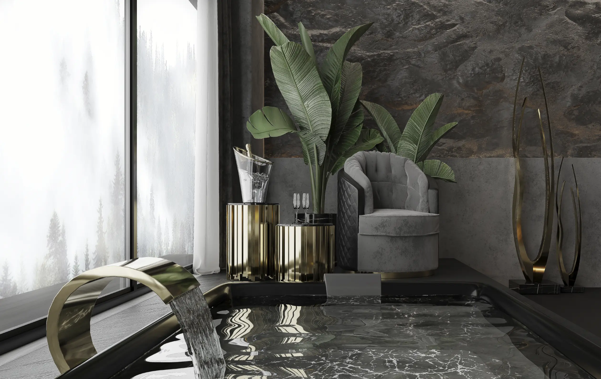 Luxe draaibare fauteuil - 10