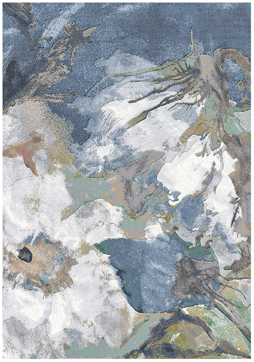 Bloemen modern tapijt | Maat: 240 × 330 cm