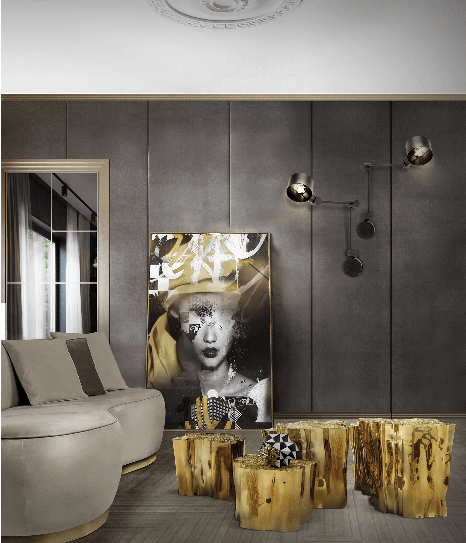 Paradise series walnoten finish salontafel