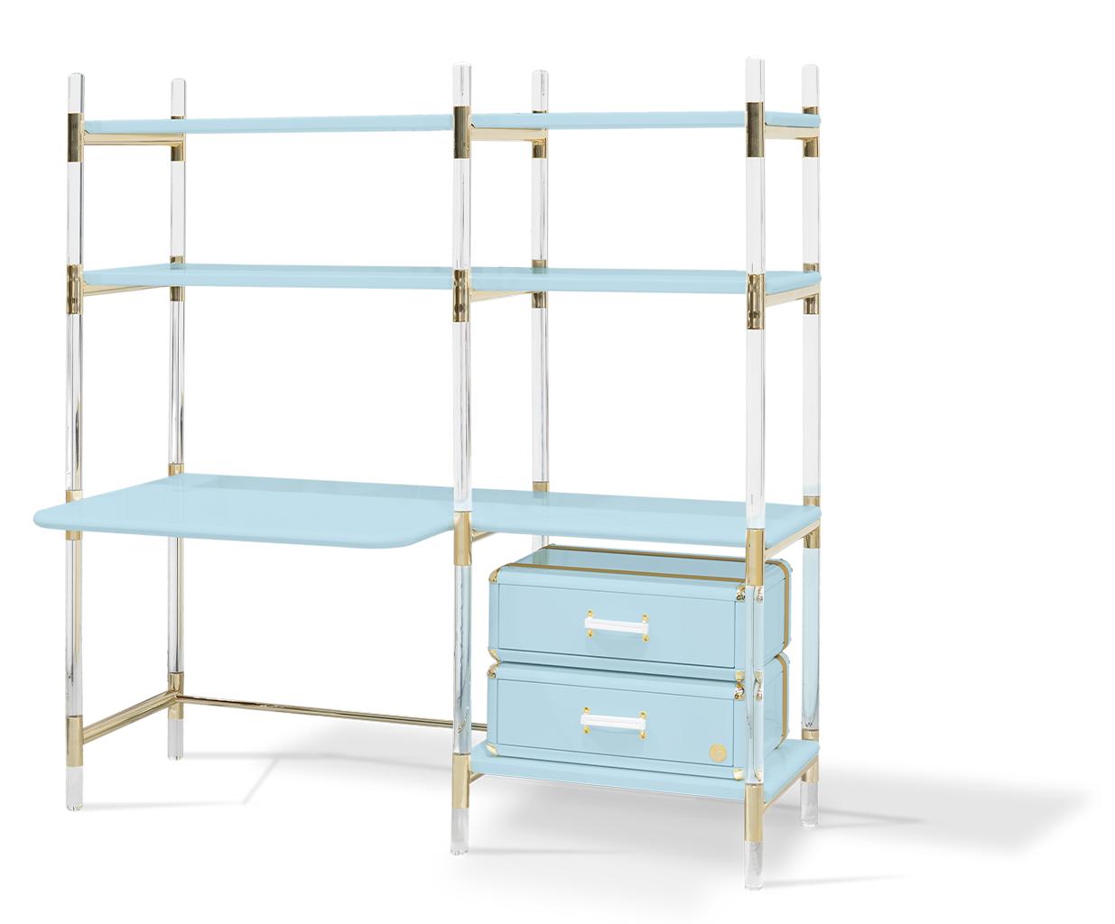 Jigsaw Puzzle blauwe kinderboekenkast