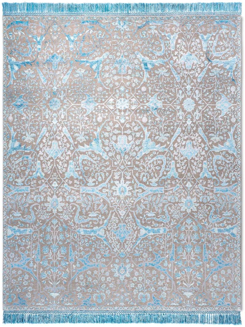 Teheran Blue luxe vloerkleed