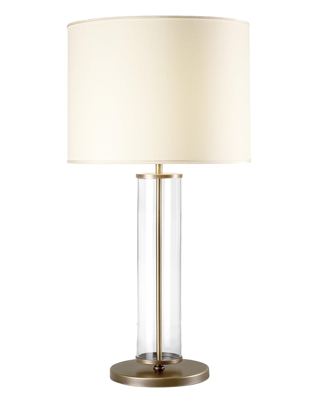 Elegante Gebruneerde Metalen Tafellamp
