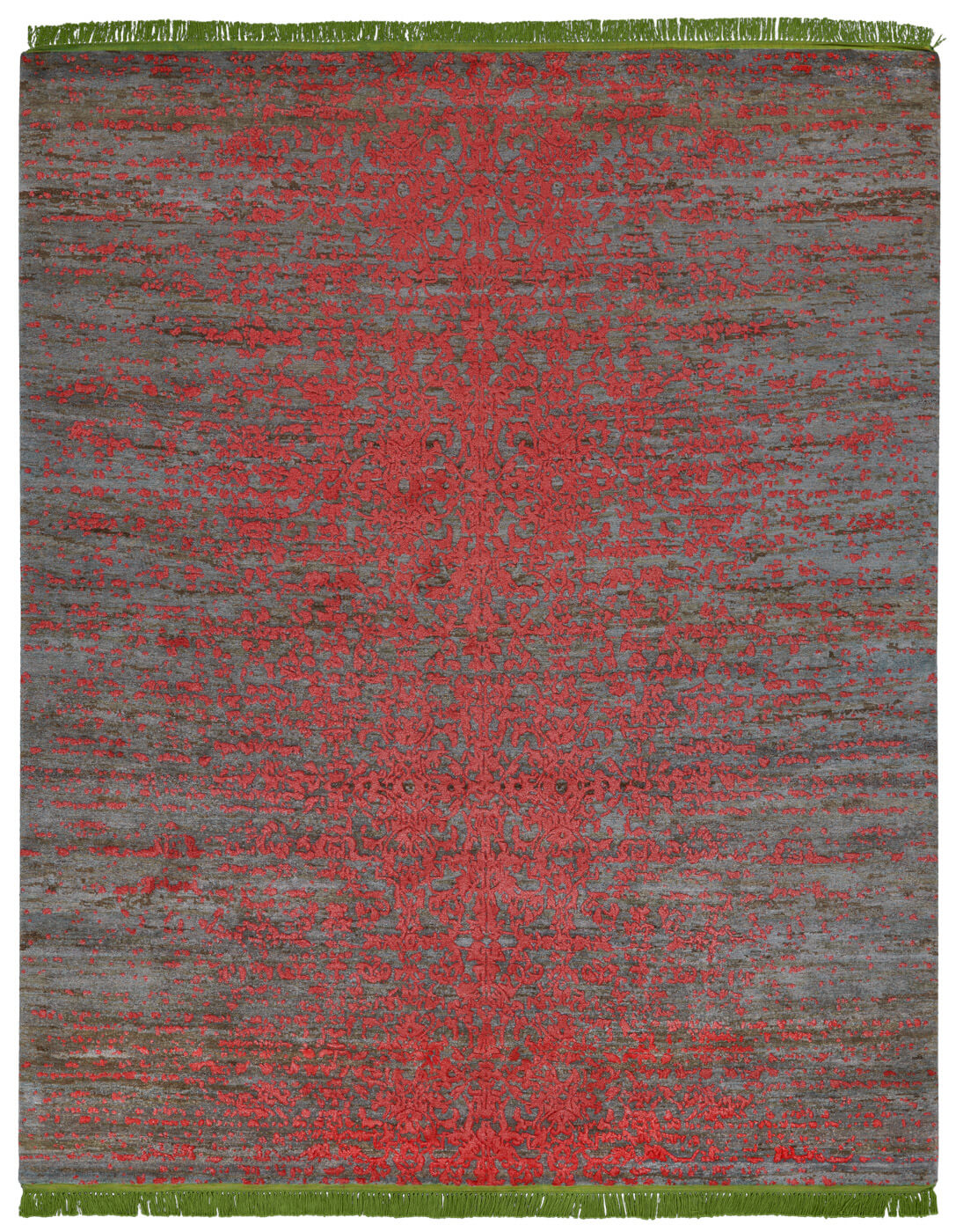 Milano radi stomped rood groen tapijt | Maat: 300 × 400 cm