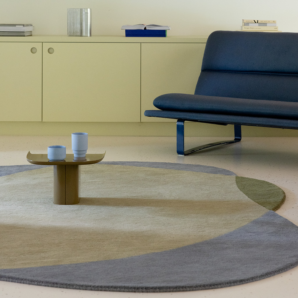 Element chad grijs groen tapijt | Maat: 200 × 220 cm