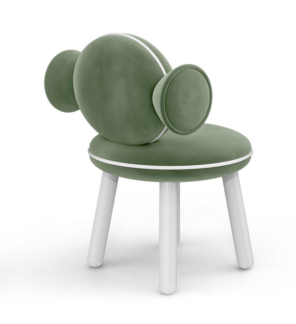 Lollipop groene poefstoel