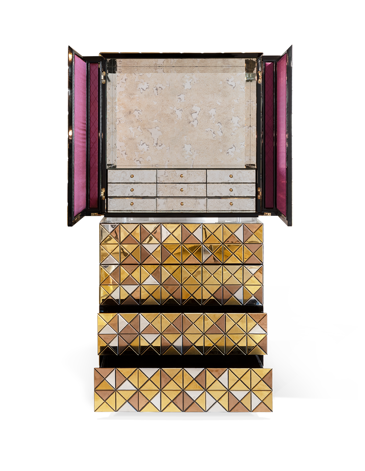 Mosaic II gouden kast