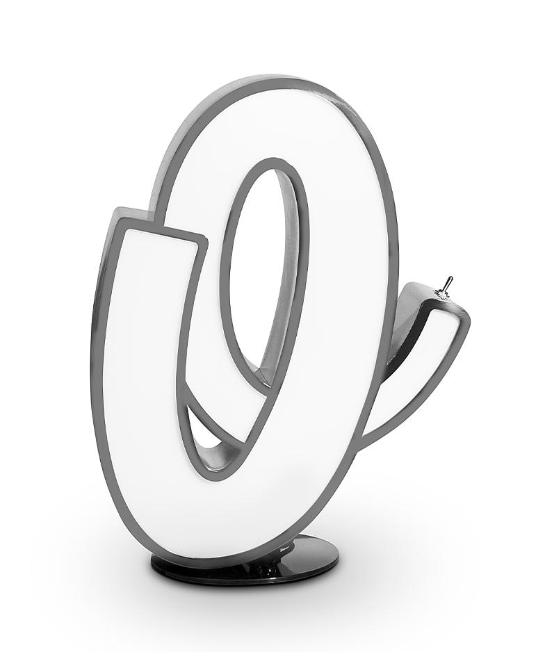 Opulent Letter O lamp