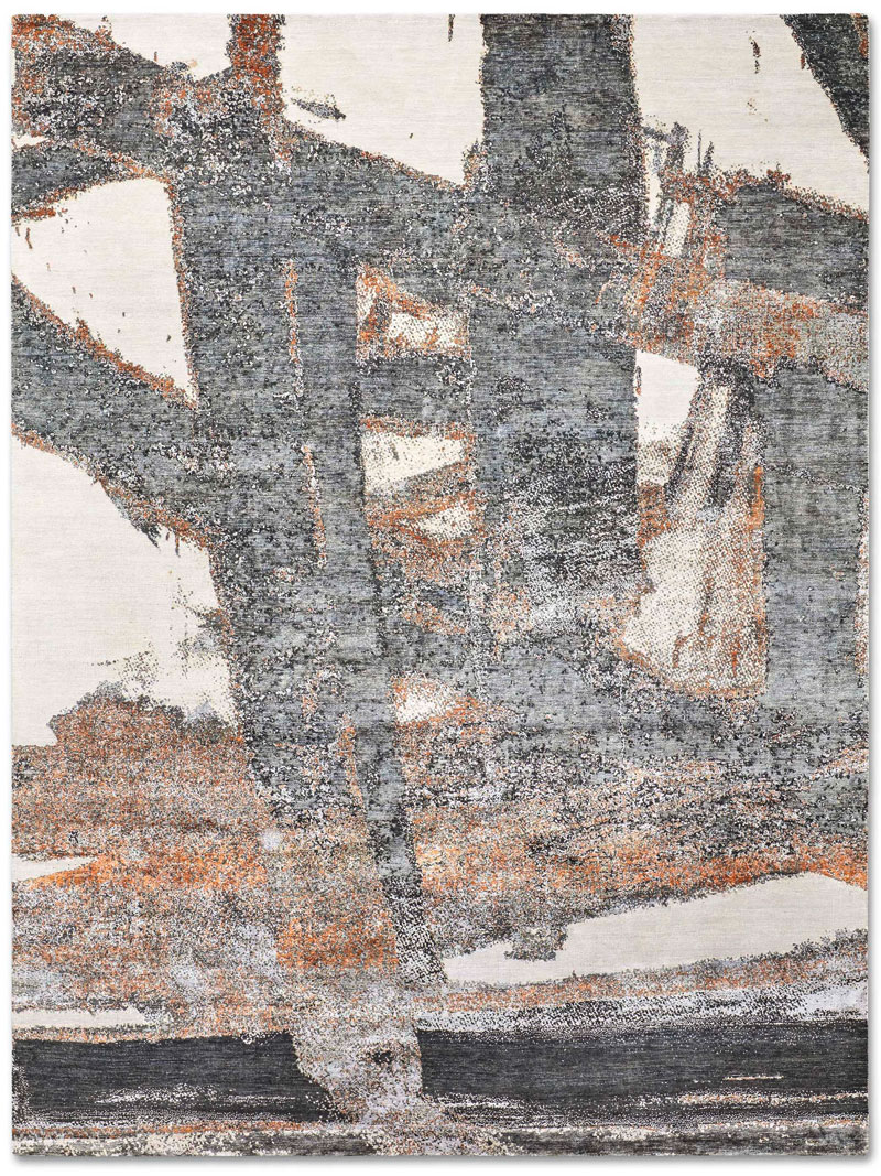 Copper handgeweven tapijt | Maat: 365 × 457 cm