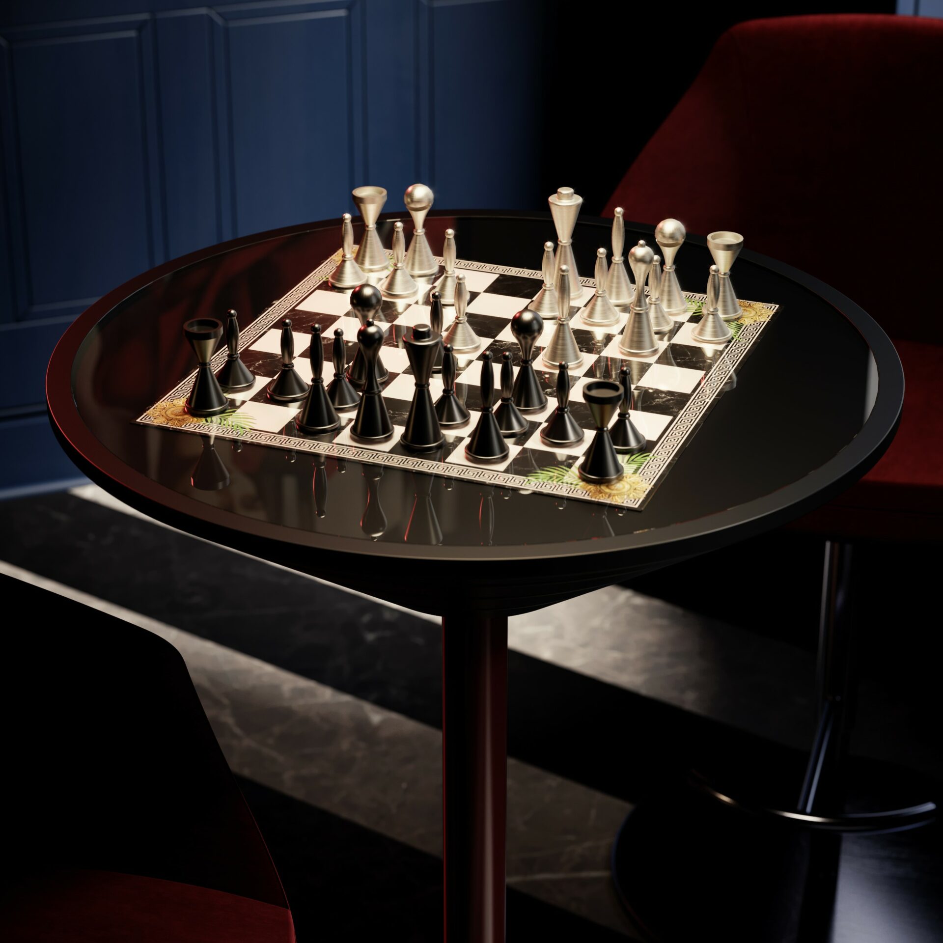 Goemon schaak &amp; backgammon tafel - 1