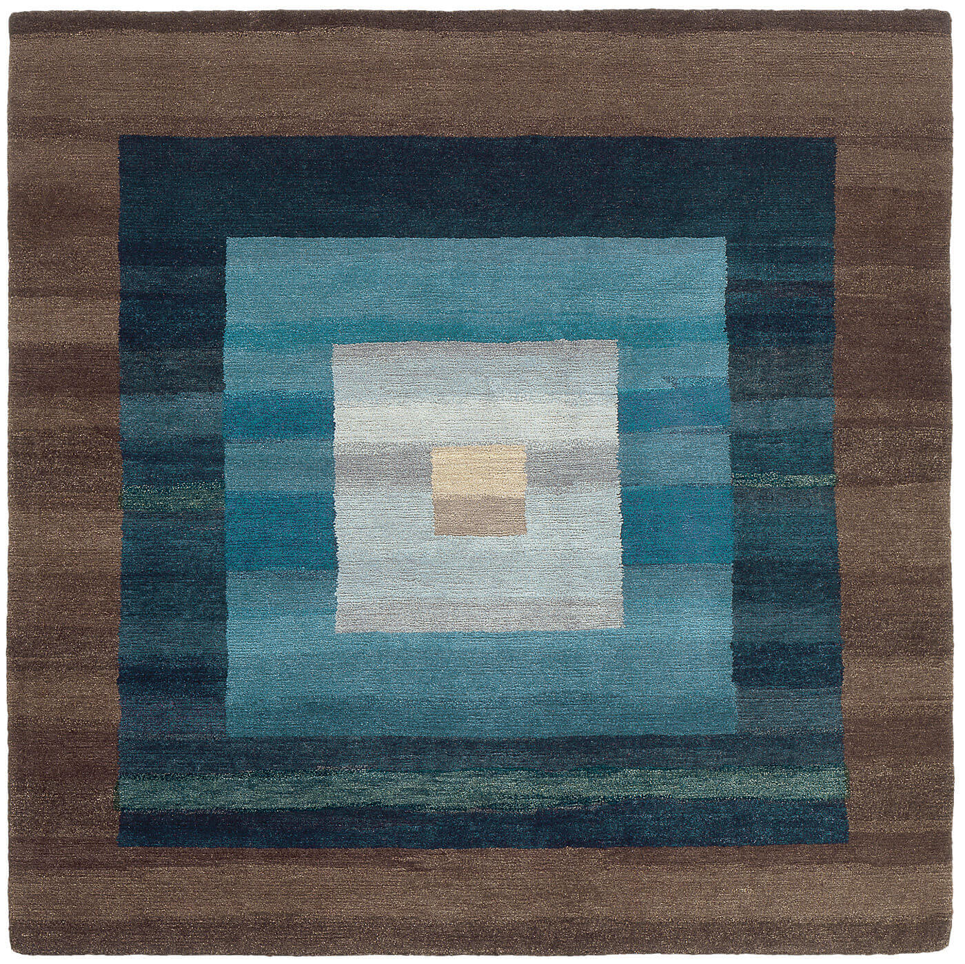 5 border blauw tapijt | Maat: 200 × 300 cm