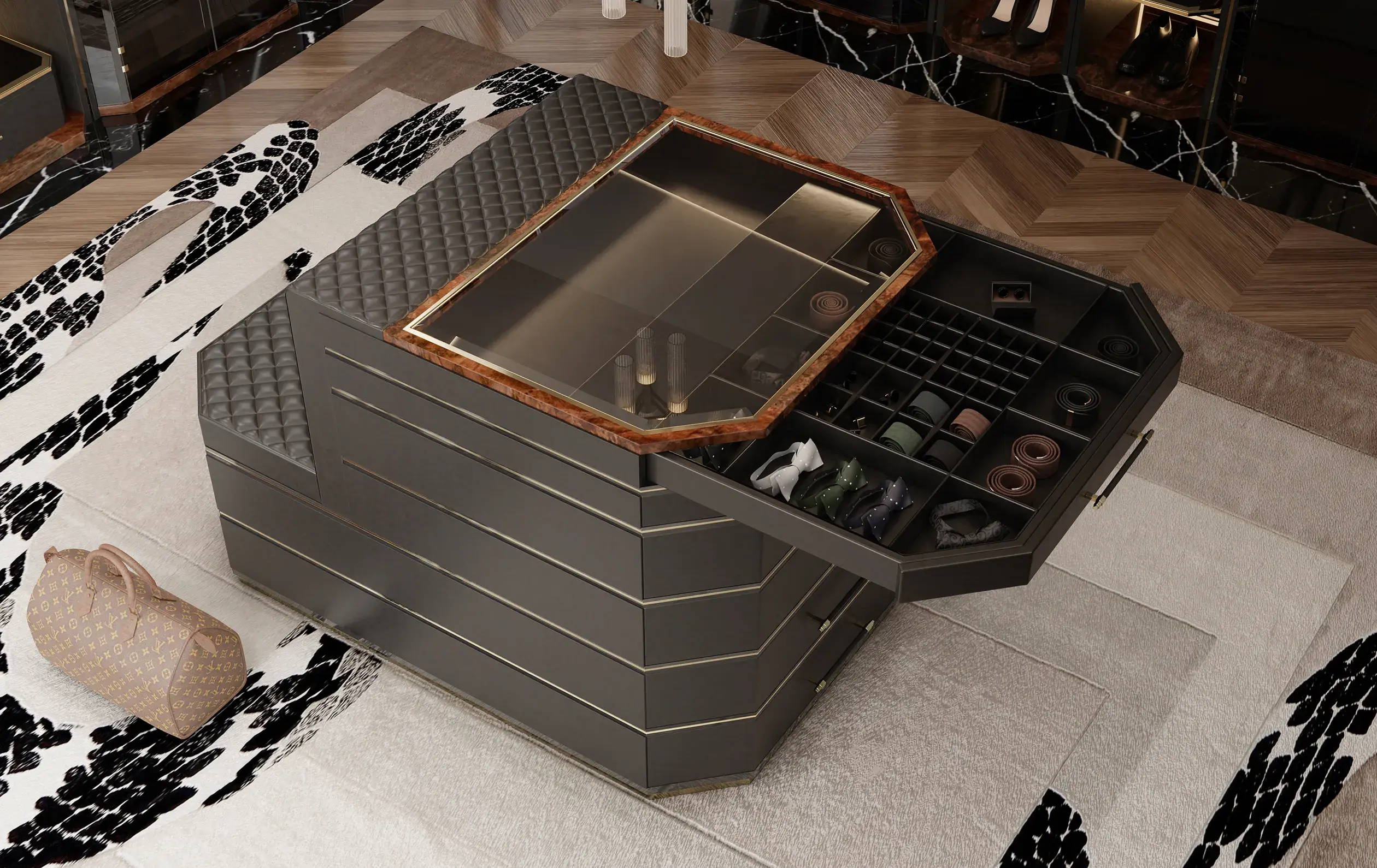 Cadence beige kast eiland - 1