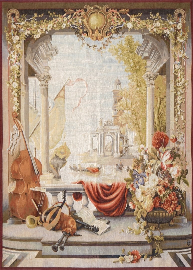 Port of Tuscany wandtapijt | Maat: 110 × 150 cm