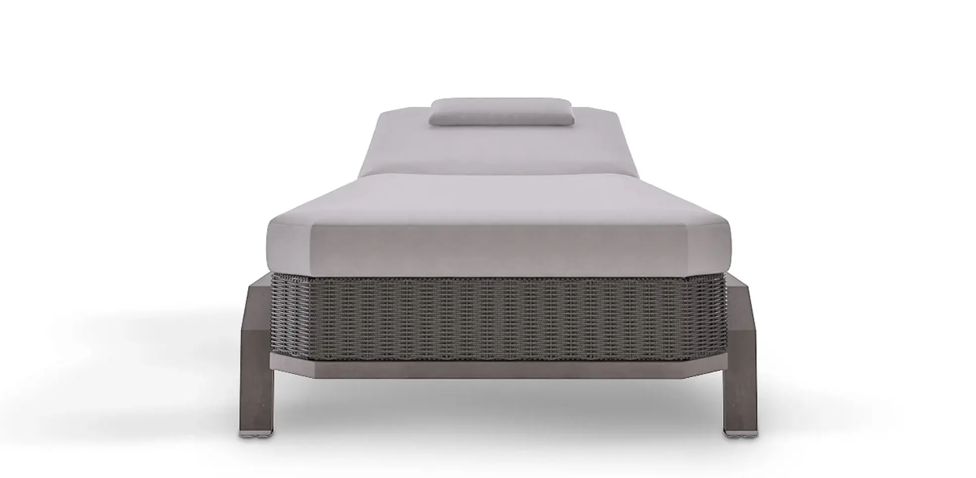 Heritage grijze tuinligstoel