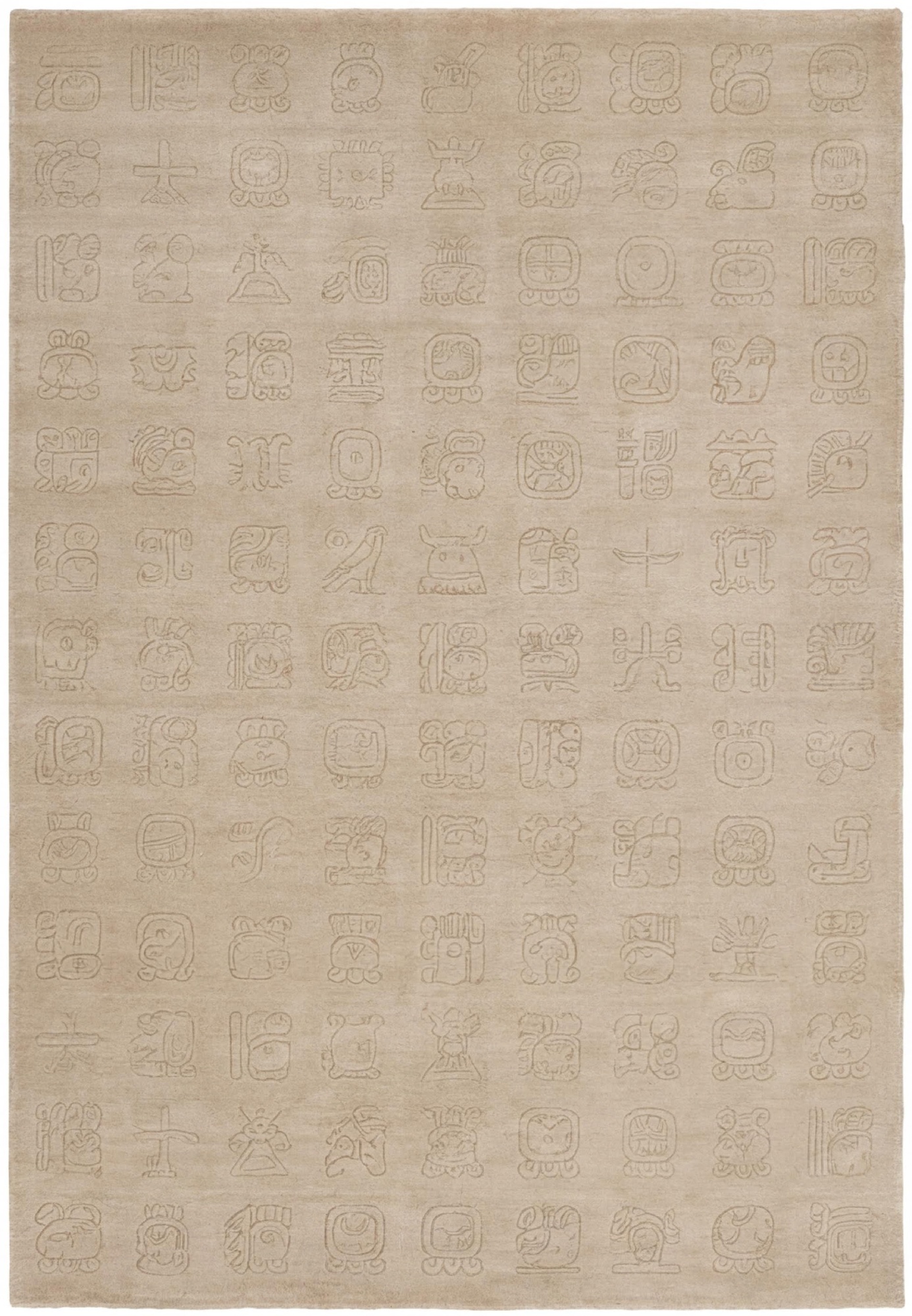 Symbol Grid Beige vloerkleed