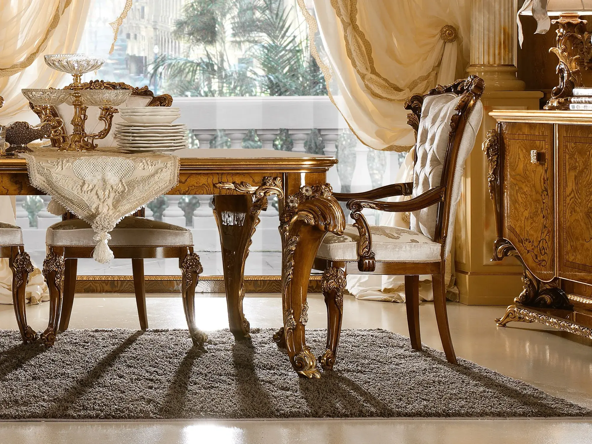Dolcevita premium Italiaanse stoel met armleuningen