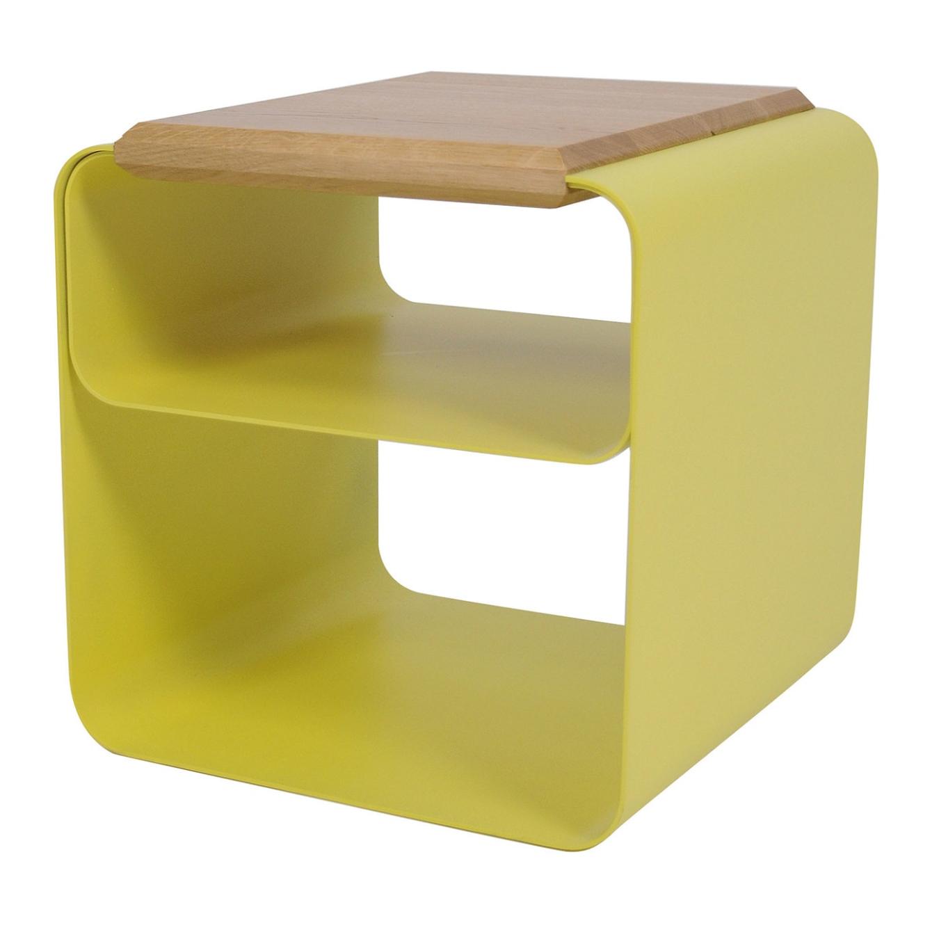 Eigentijdse hout en metaal kruk