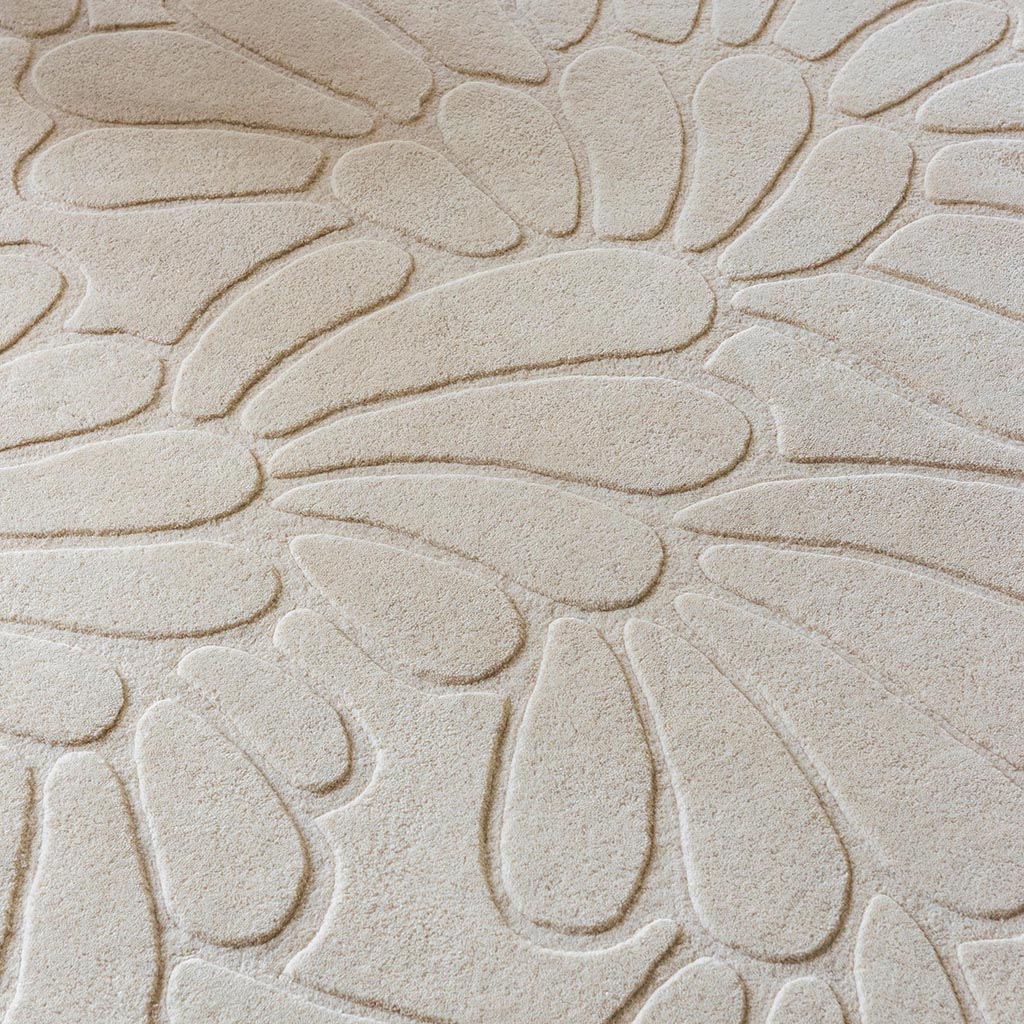 Coleby petals ivoorcrème tapijt | Maat: 200 × 280 cm