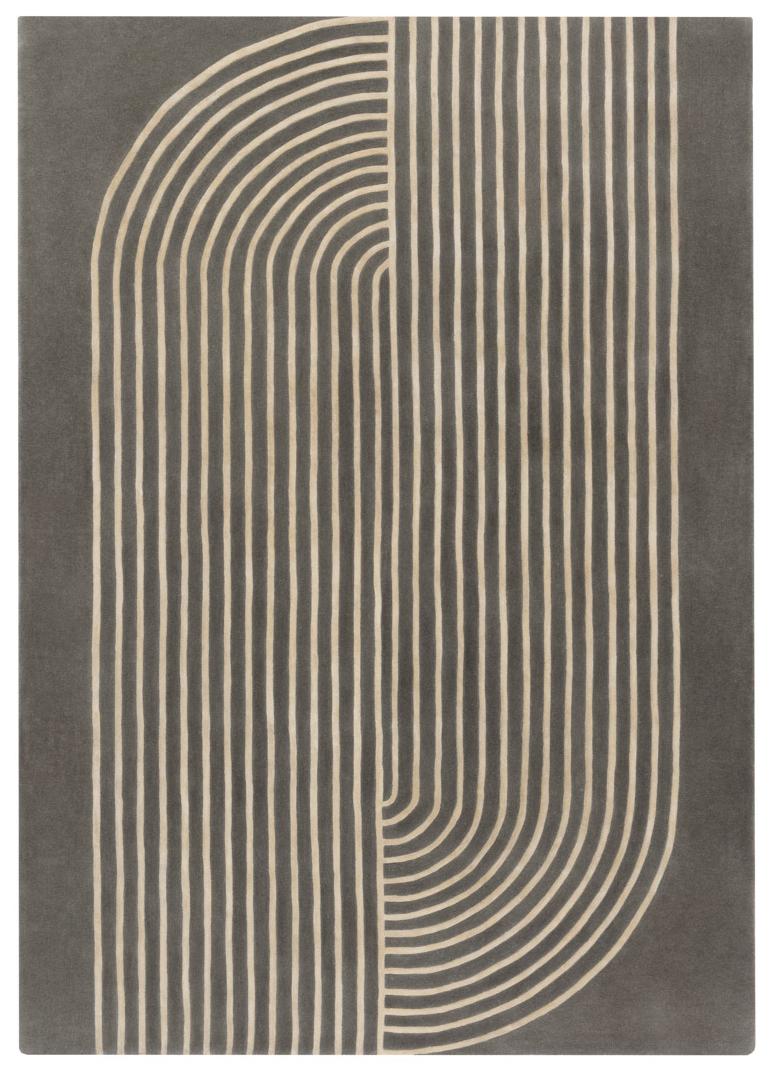 Stripes Iron modern vloerkleed