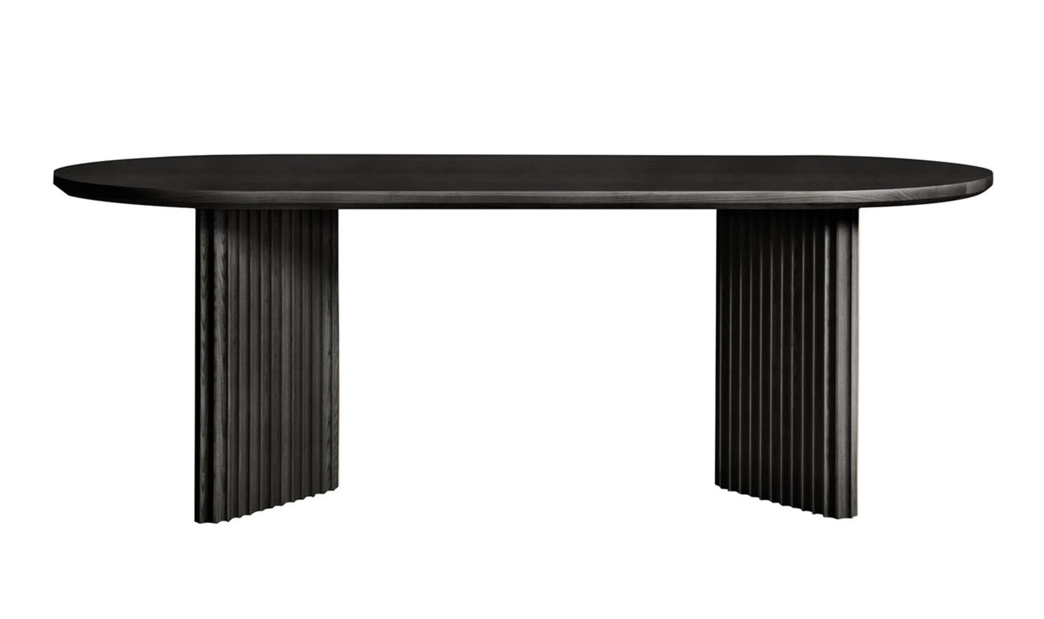 Basalto zwarte essen tafel