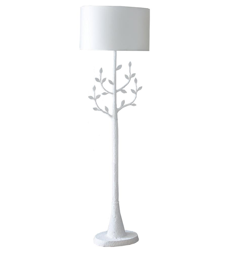 Millana vloerlamp in chalk afwerking