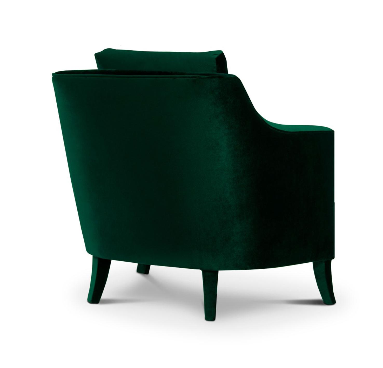 Pluche fluwelen fauteuil