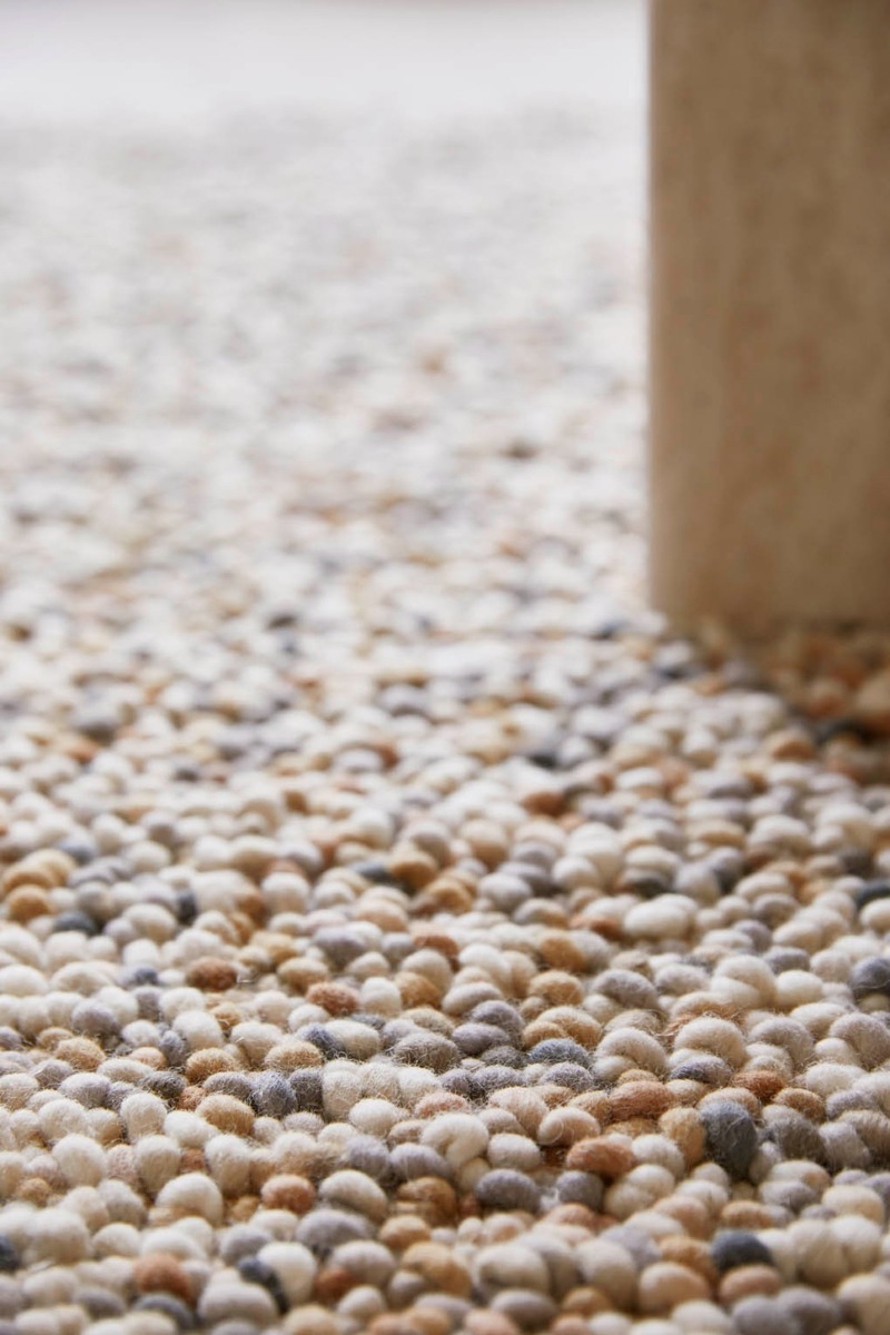 Pebble beach beige tapijt | Maat: 140 × 200 cm