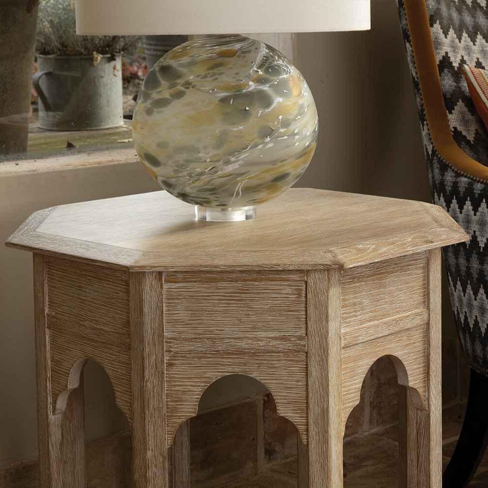 Tanjina Venetian White Oak bijzettafel
