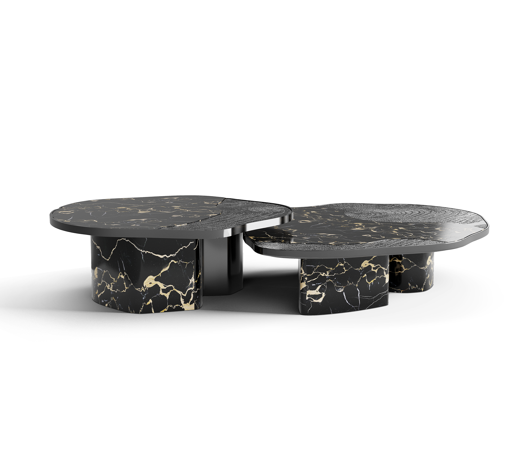 Athena Portoro marmer en onyx tafelset