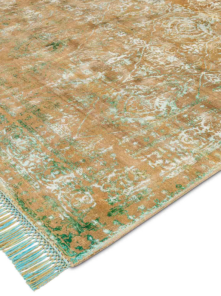 Rajasthan Zero Pile handgemaakte luxe tapijt | Maat: 183 × 274 cm