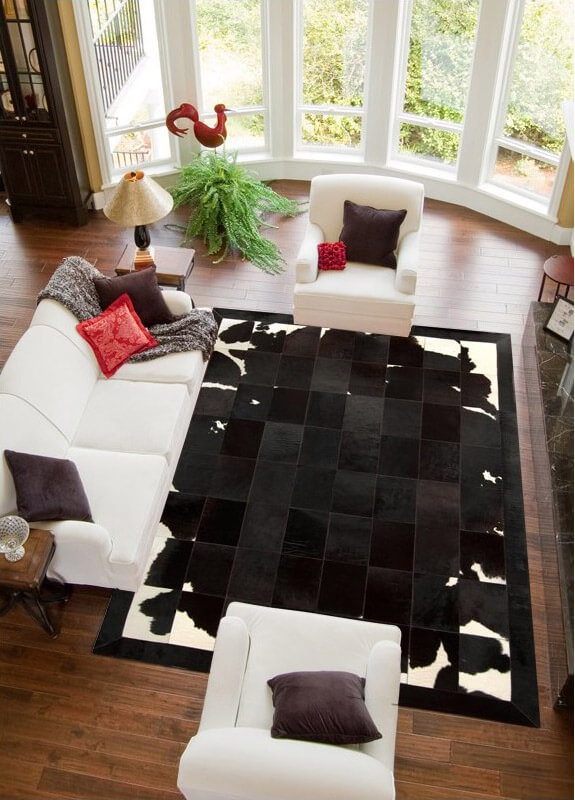Avelis col.1 koeienhuid tapijt | Maat: 140 × 200 cm