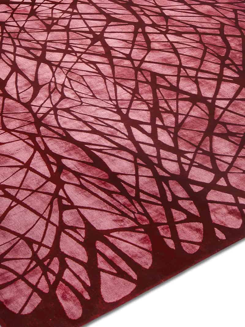 Dresden Red luxe handgeknoopt vloerkleed