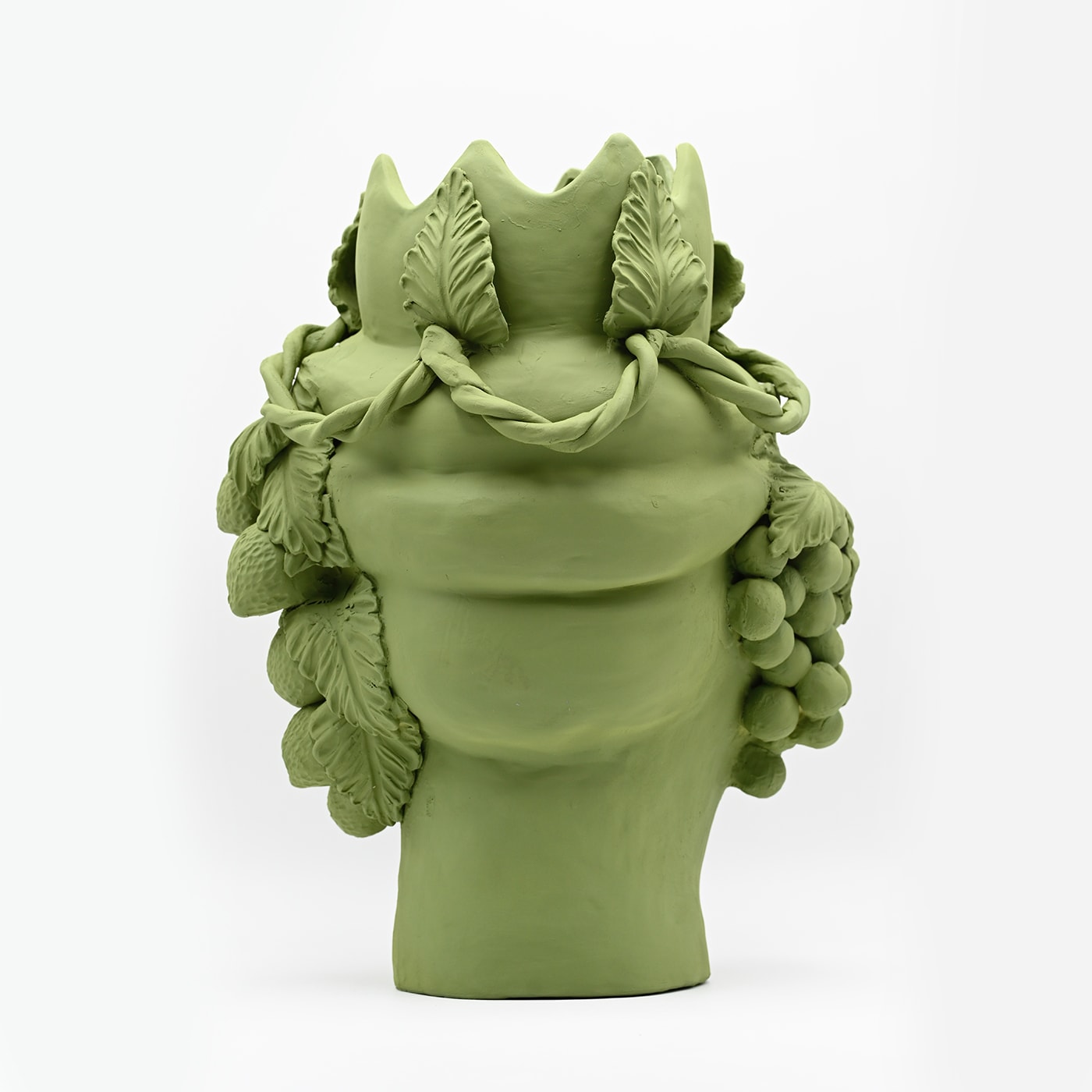Moor's Head groene matte sculptuur