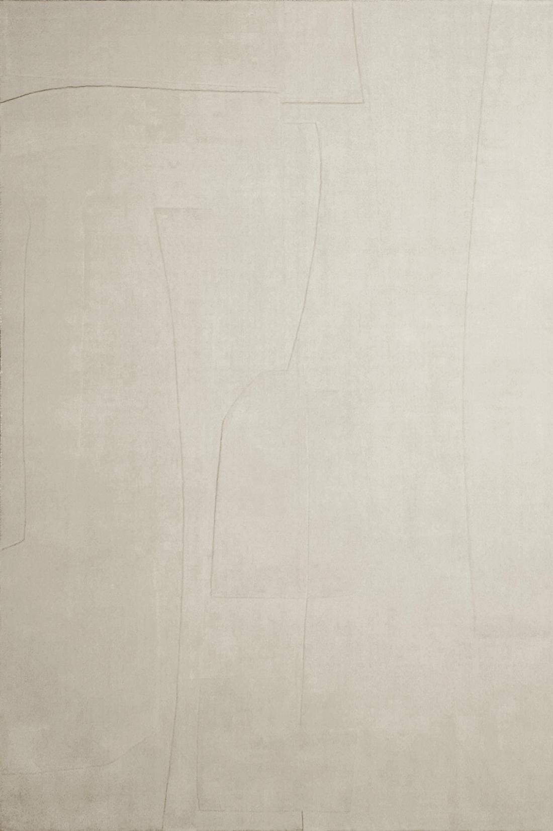 Bref Ecru wol tapijt | Maat: 200 × 300 cm Bref Ecru wol tapijt | Maat: 200 × 300 cm