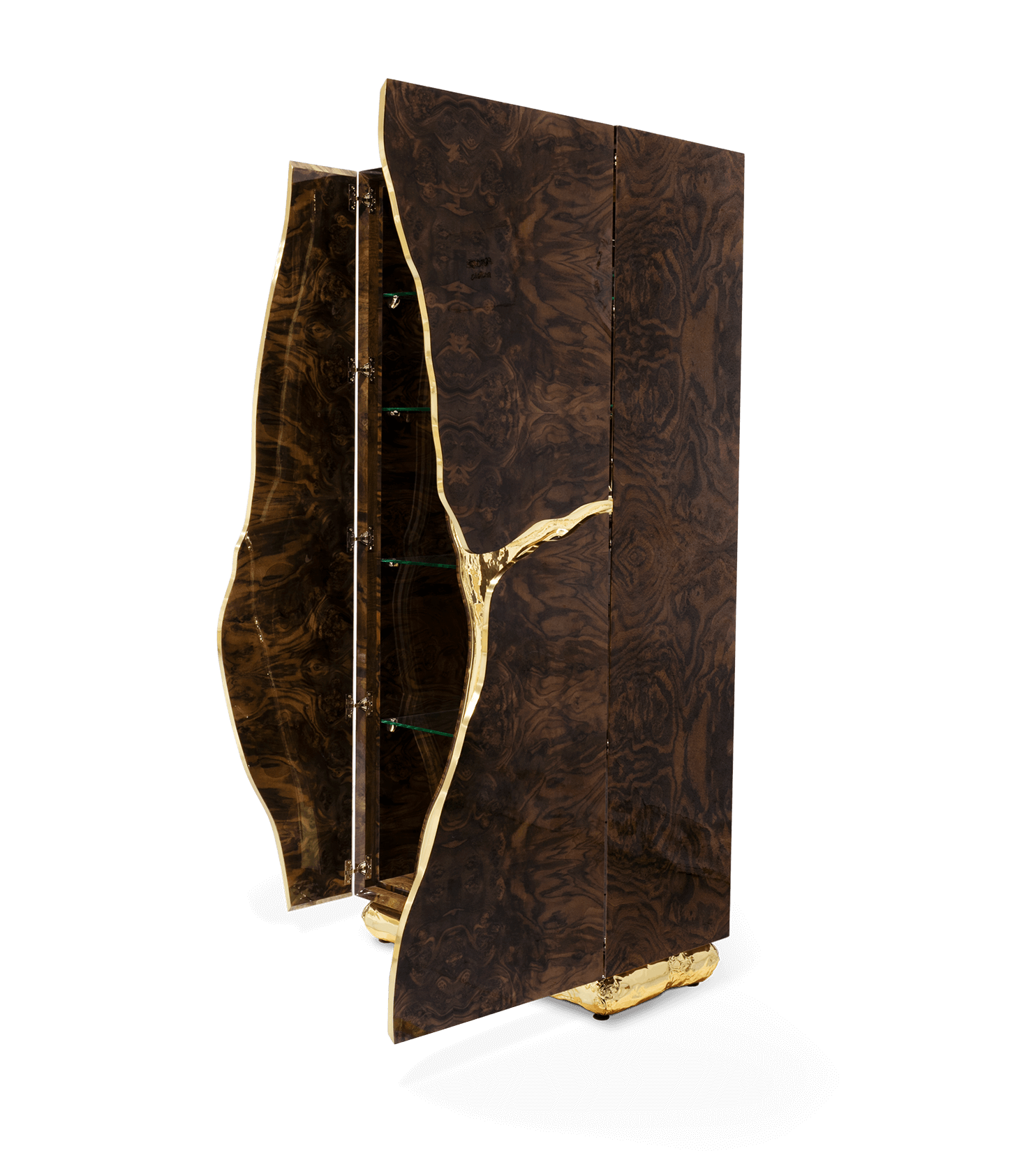 Fissure walnoten kast