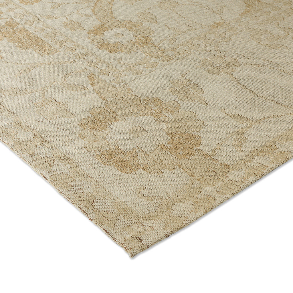 Newborough-pale goud tapijt | Maat: 200 × 280 cm
