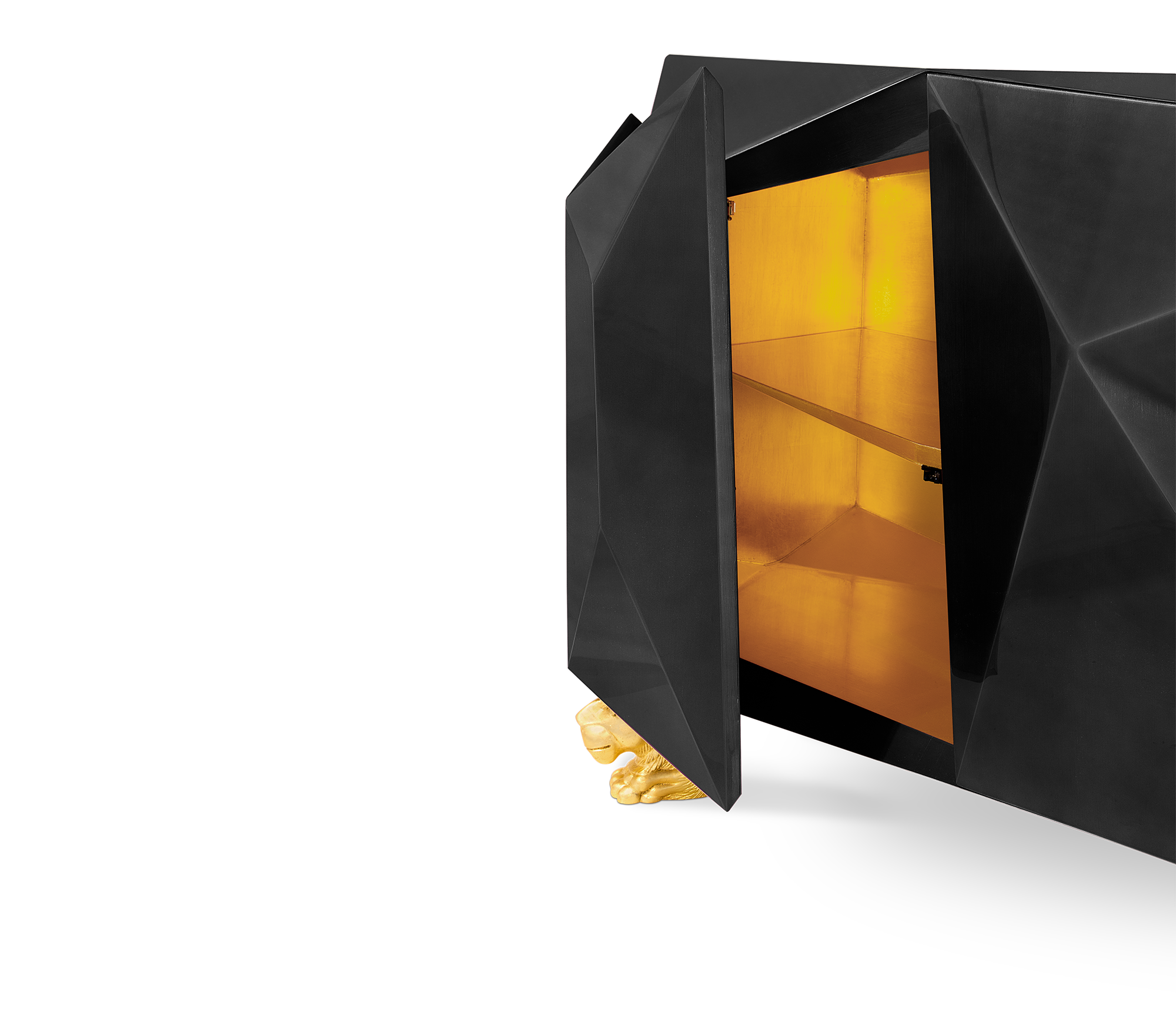 Prism zwart dressoir