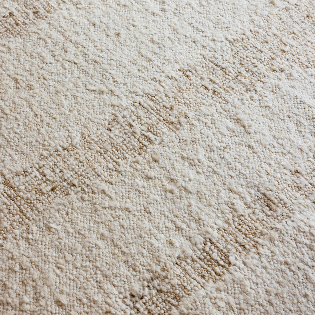 Craft fundament wolwit tapijt | Maat: 140 × 200 cm