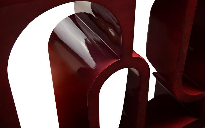 Glanzende rode premium console