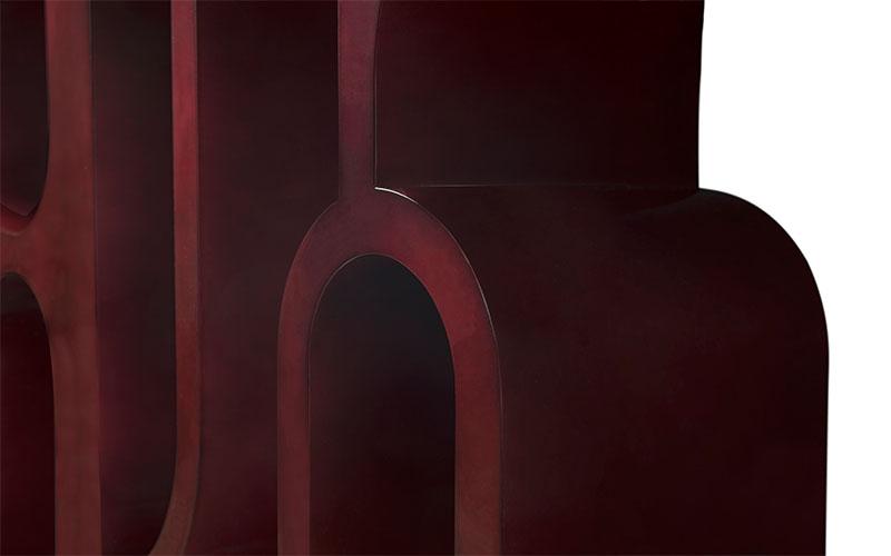 Glanzende rode premium console