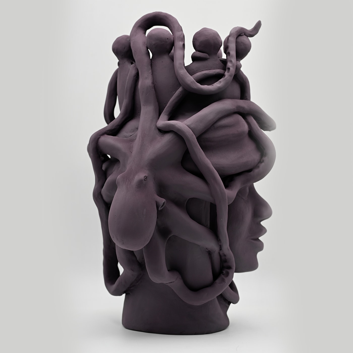 Moor's Head bruine handgemaakte sculptuur