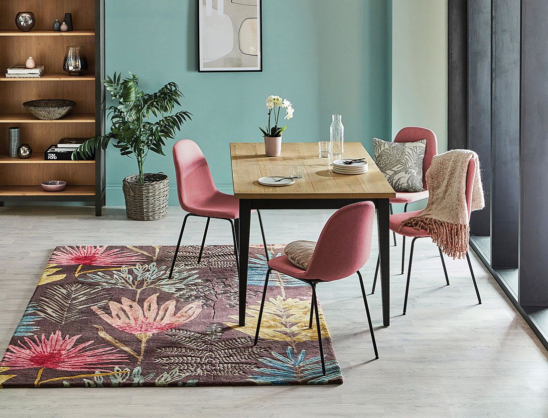 Yassuni cerise tapijt | Maat: 140 × 200 cm