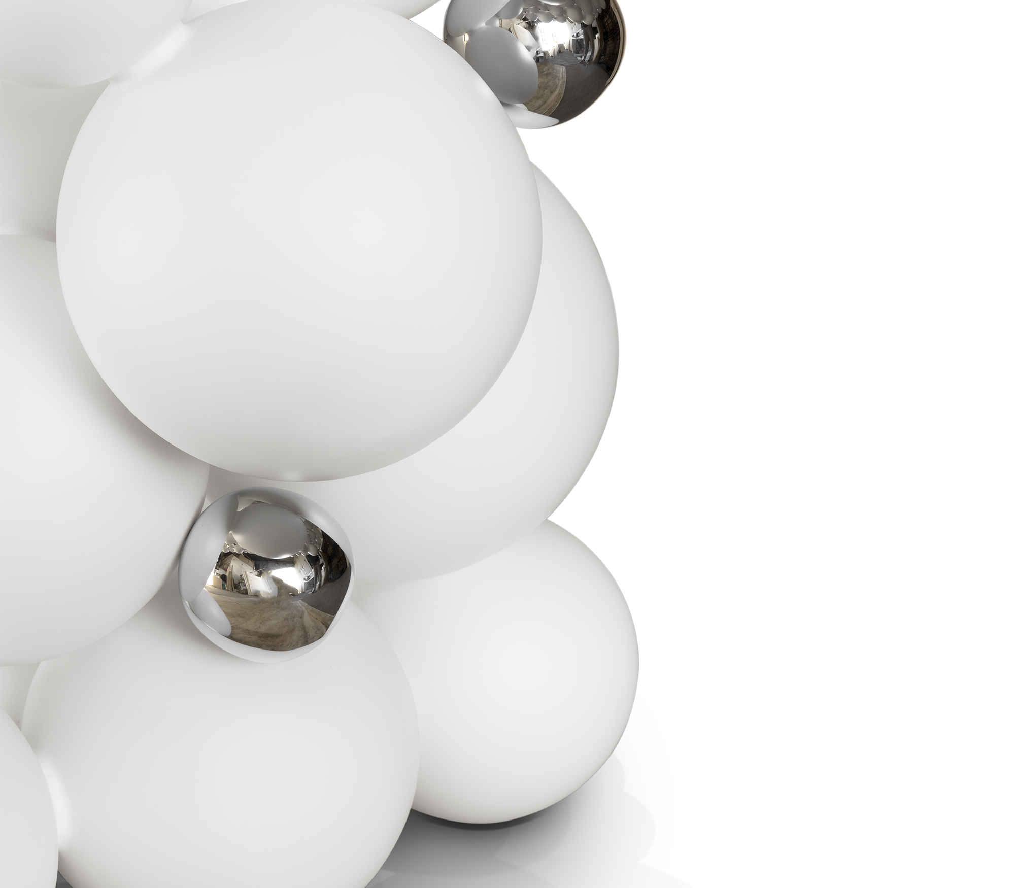 Orbit witte luxe eettafel