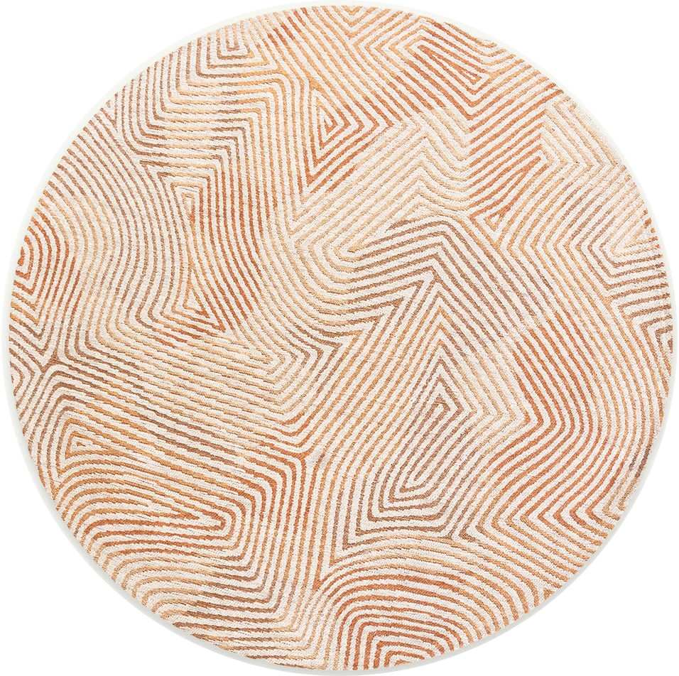 Indian Sand rond vloerkleed | Maat: Ø 140 cm