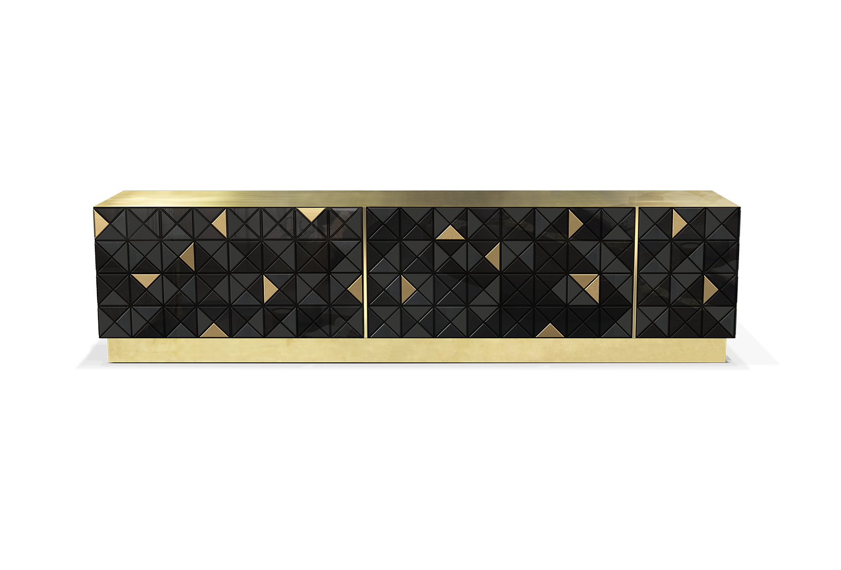 Mosaic zwart goud tv-kast