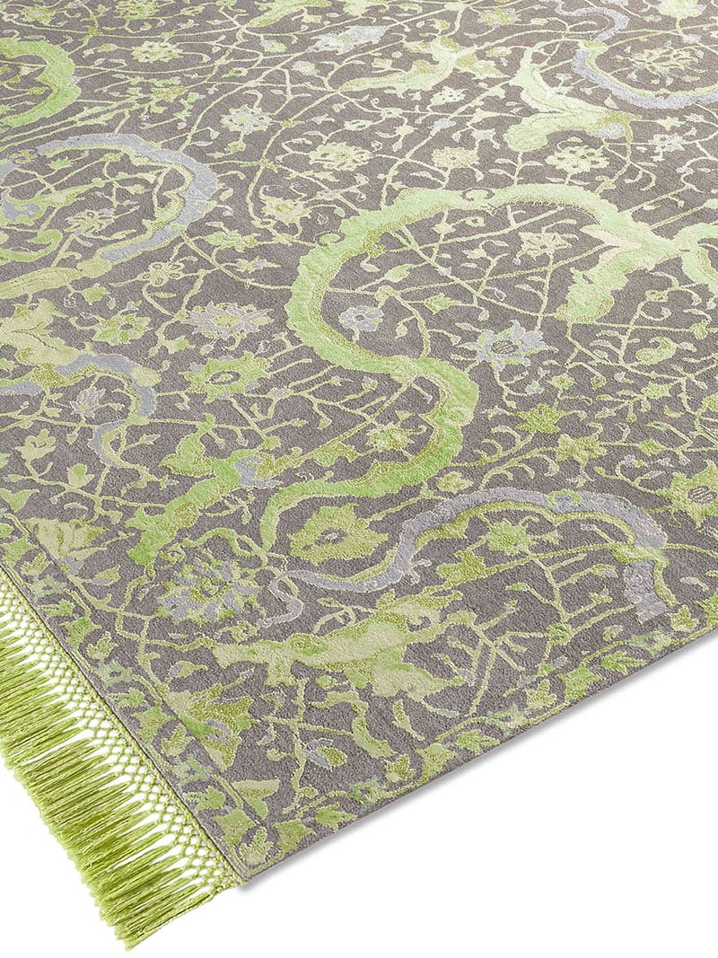 Tabriz Green luxe tapijt | Maat: 365 × 457 cm