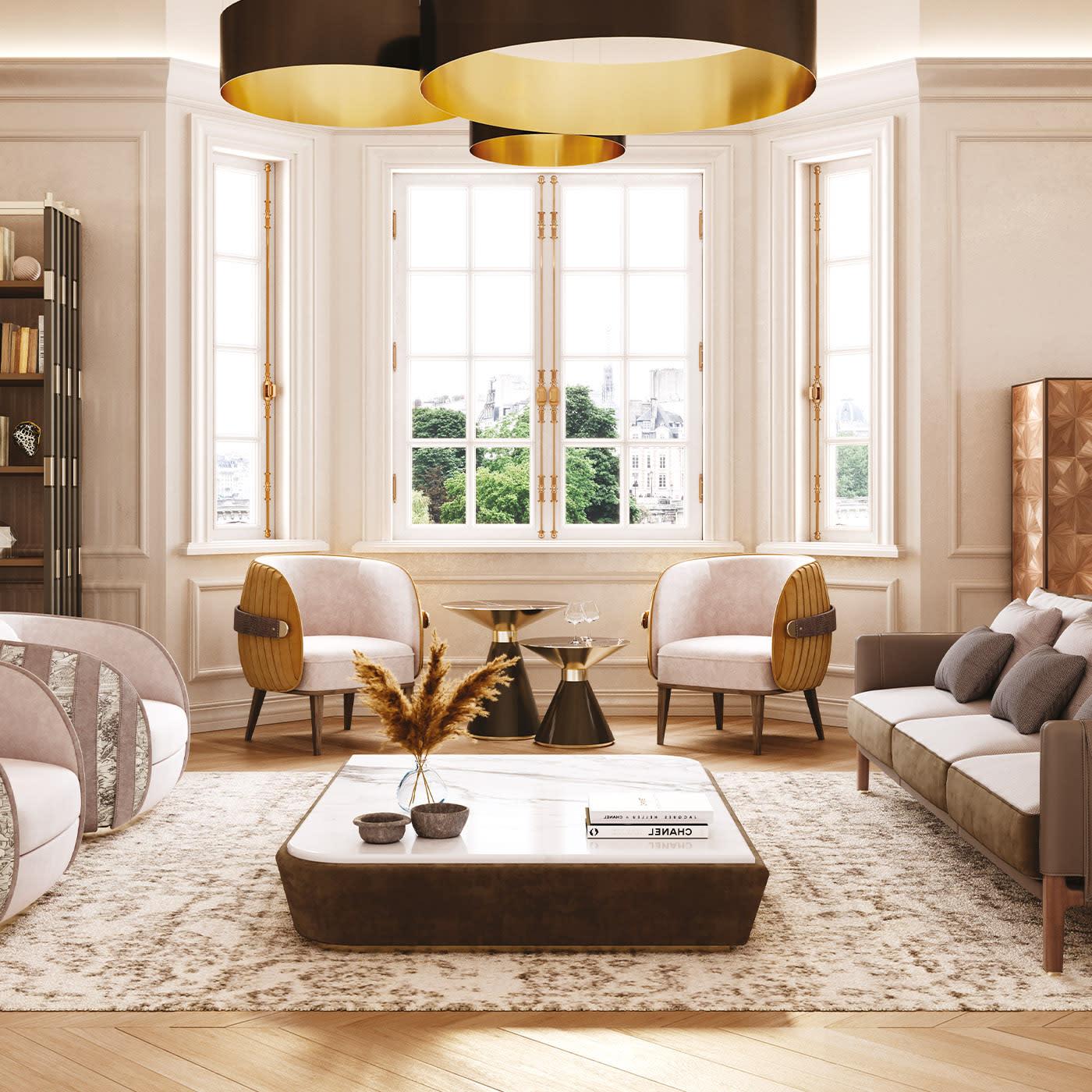 Crono eigentijdse bijzettafel | Afmetingen: Ø 50 × H 45 cm