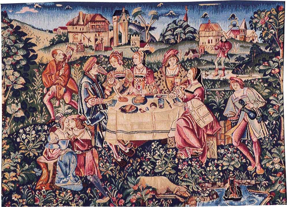 The Afternoon Tea wandtapijt zonder rand | Maat: 75 × 100 cm