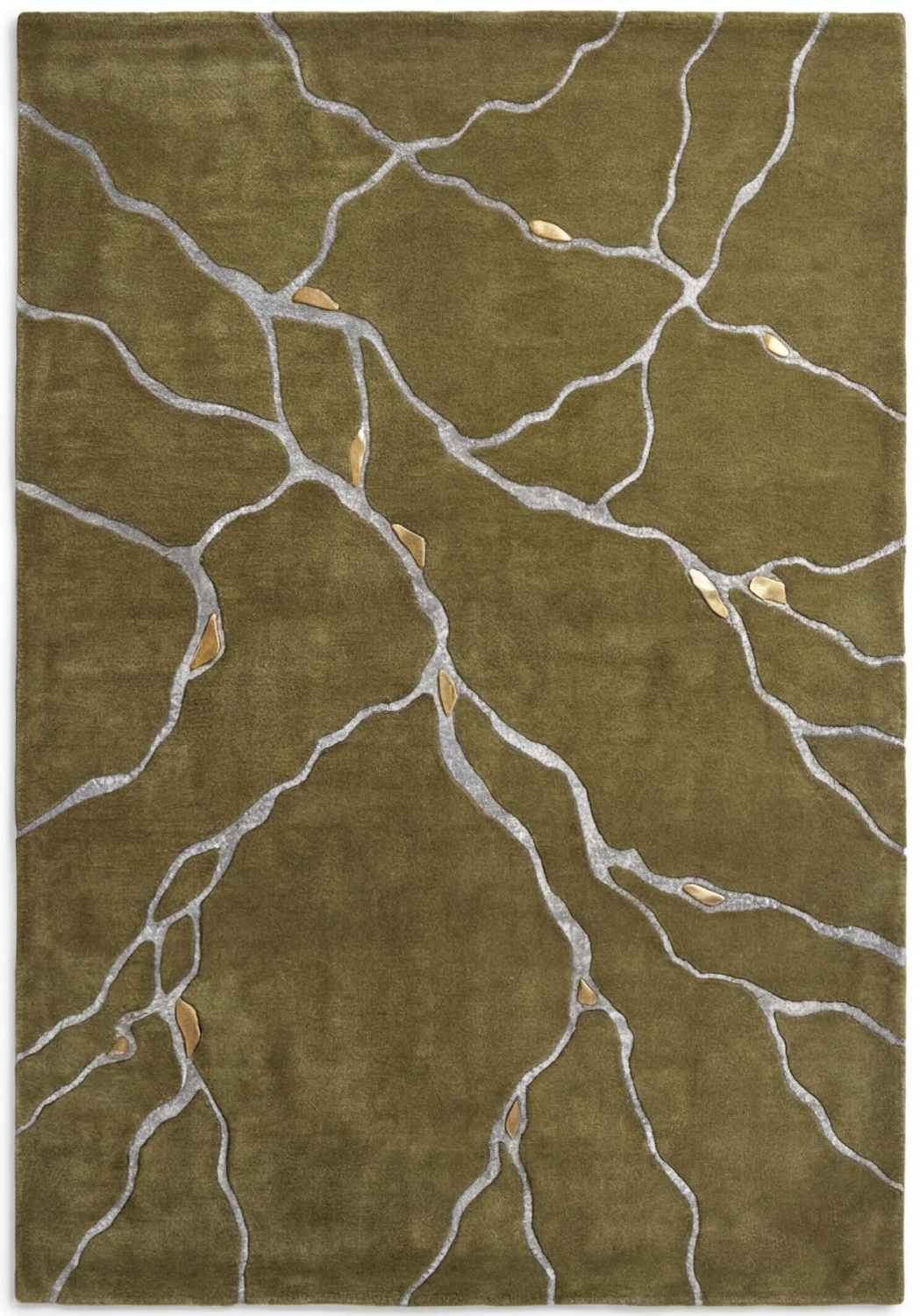 Vein Marble Olive vloerkleed